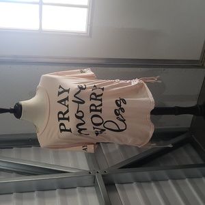 On Fire brand Pray More Shirt size 3X‎
